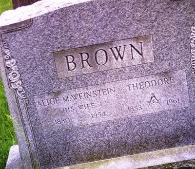 Alice M Weinstein Brown on Sysoon