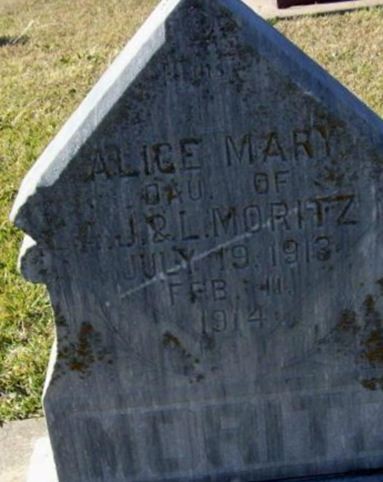 Alice Mary Moritz on Sysoon