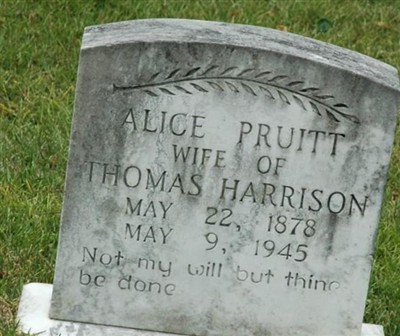 Alice Pruitt Harrison on Sysoon