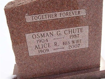 Alice R. MacWhinnie Chute on Sysoon