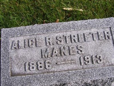 Alice R. Streeter Manes on Sysoon