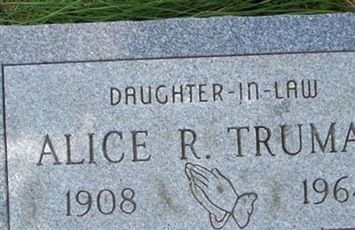 Alice R Truman on Sysoon