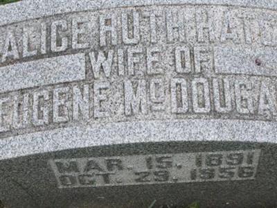 Alice Ruth Hatch McDougall on Sysoon