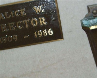 Alice W. Rector on Sysoon