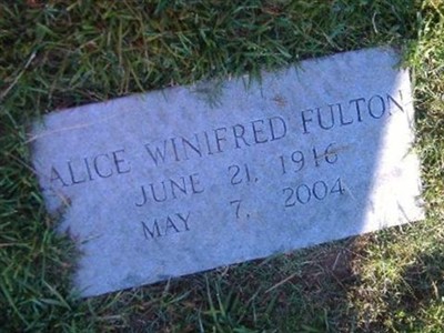 Alice Winnifred Fulton on Sysoon