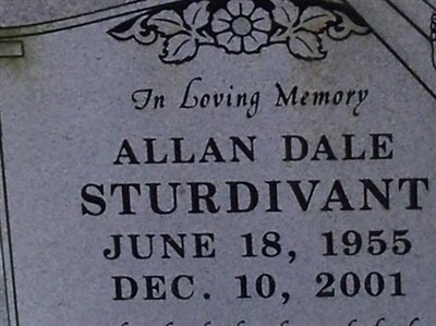 Allan Dale Sturdivant on Sysoon