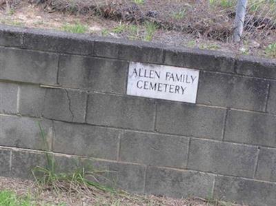 Allen Family Cemetery on Sysoon
