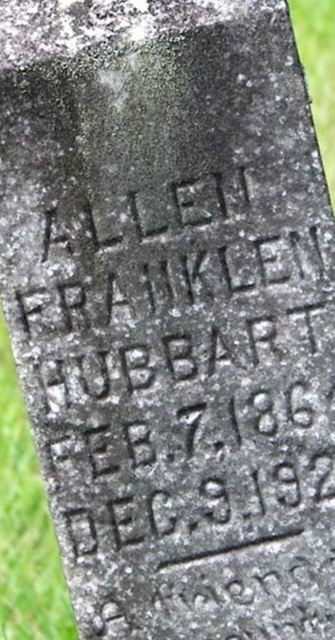 Allen Franklin Hubbart on Sysoon