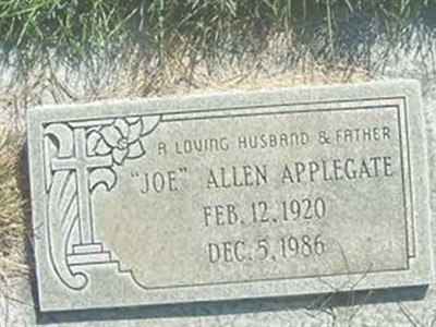 Allen "Joe" Applegate on Sysoon