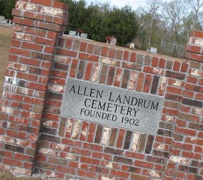 Allen Landrum Cemetery on Sysoon