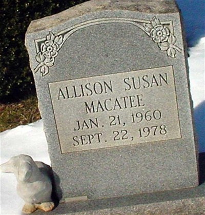 Allison Susan Macatee on Sysoon