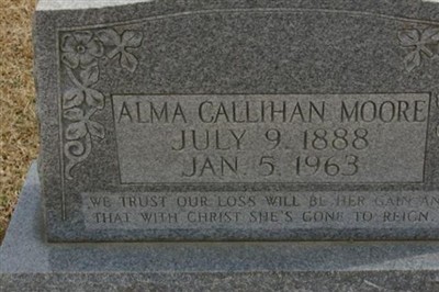 Alma Callihan Moore on Sysoon