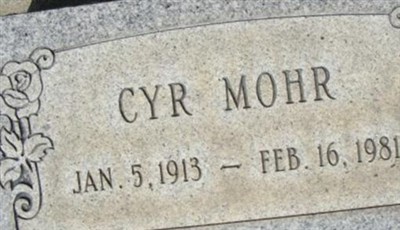 Alma Cyr Mohr on Sysoon
