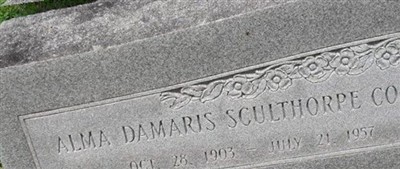 Alma Damaris Sculthorpe Combs on Sysoon