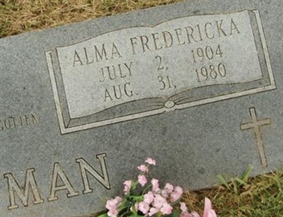 Alma Fredericka Hartman on Sysoon