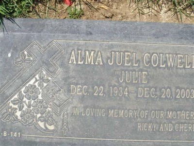 Alma Juel Enlow Colwell on Sysoon