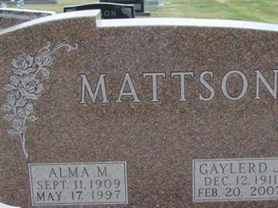 Alma Schleeter Mattson on Sysoon