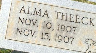 Alma Theeck on Sysoon
