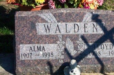 Alma V. Snodgrass Walden on Sysoon