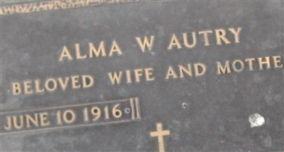 Alma W. Autry on Sysoon