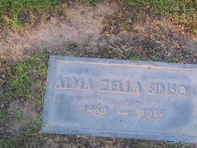Alma Zella Simson on Sysoon