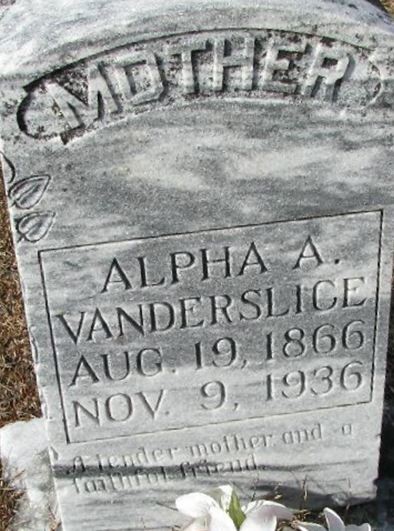 Alpha A. Vanderslice on Sysoon