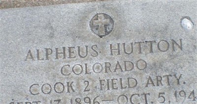 Alpheus Hutton on Sysoon