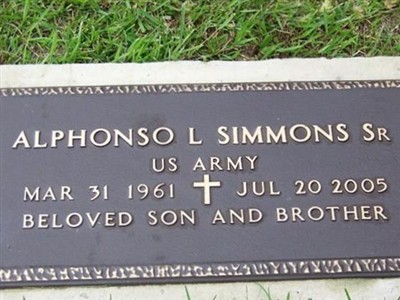 Alphonso L Simmons, Sr on Sysoon