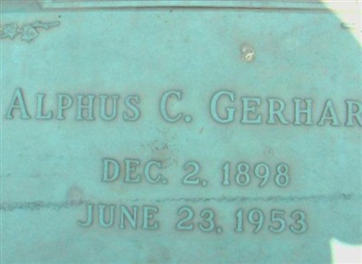 Alphus Columbus Gerhart on Sysoon