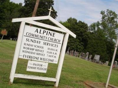 Alpine Community Church and Cemetery on Sysoon