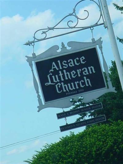 Alsace Lutheran Church Cemetery on Sysoon