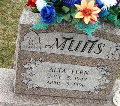 Alta Fern Muhs on Sysoon