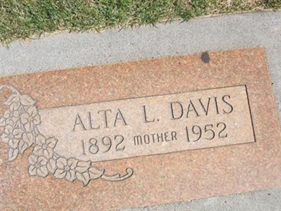 Alta L. Davis on Sysoon