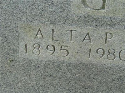 Alta P. Ginn on Sysoon