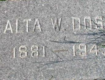Alta W Doss on Sysoon