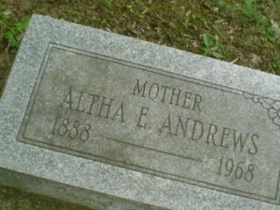 Altha E. Andrews on Sysoon