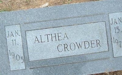 Althea Crowder on Sysoon