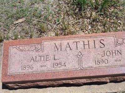 Altie Louise Cooper Mathis on Sysoon