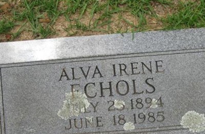 Alva Irene Echols on Sysoon