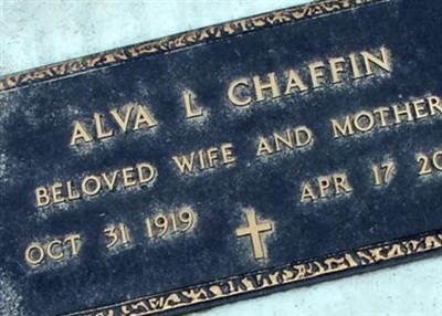 Alva L. Chaffin on Sysoon