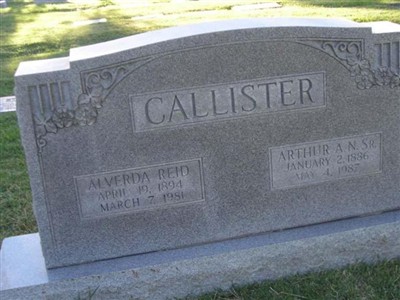 Alverda Reid Callister on Sysoon