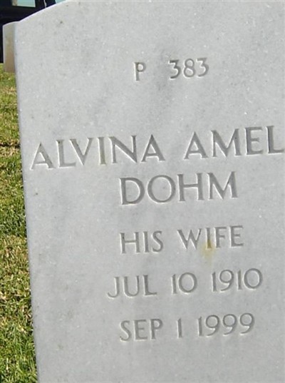 Alvina Amelia Dohm on Sysoon