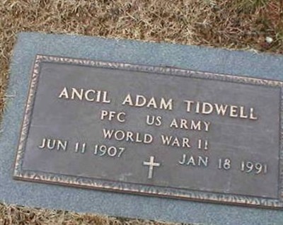 Ancil Adam Tidwell on Sysoon