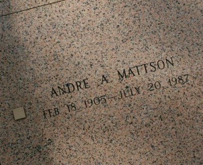 Andre A. Mattson on Sysoon