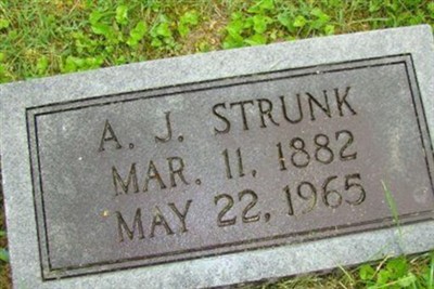 Andrew Jackson (A.J.) Strunk on Sysoon