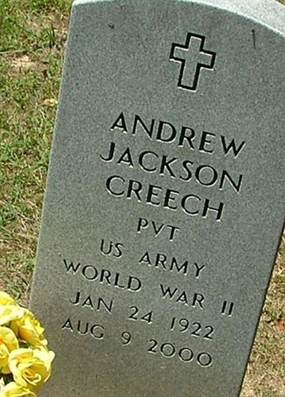Andrew Jackson Creech on Sysoon