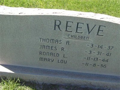 Andrew Reeve, Find a grave on Sysoon Andrew Reeve on Sysoon