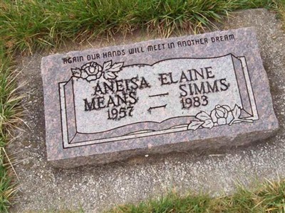 Aneisa Elaine Means Simms on Sysoon