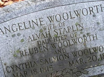 Angeline Woolworth Staplin on Sysoon