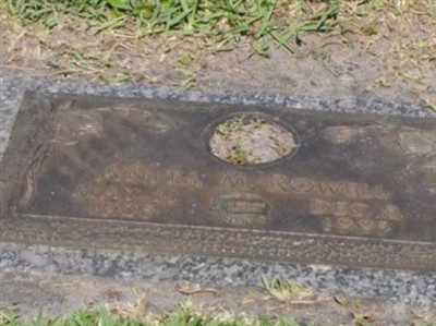 Anita Mary "Billie" Davis Rowell on Sysoon